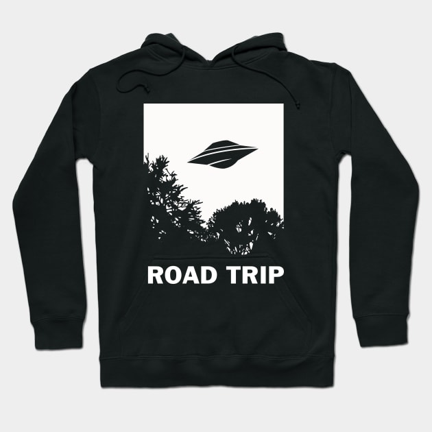 UFO Road Trip Hoodie by dumbshirts